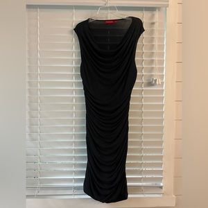 New York and Company Collection - black ruched dress